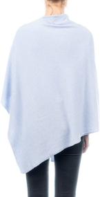 img 3 attached to 🧣 DALLE PIANE CASHMERE Women's Cashmere Poncho: Stylish Accessories for Scarves & Wraps