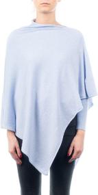 img 4 attached to 🧣 DALLE PIANE CASHMERE Women's Cashmere Poncho: Stylish Accessories for Scarves & Wraps