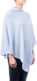 img 2 attached to 🧣 DALLE PIANE CASHMERE Women's Cashmere Poncho: Stylish Accessories for Scarves & Wraps