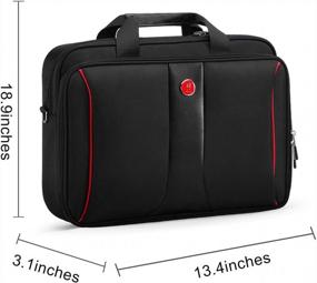 img 3 attached to 🔐 Omnpak 17.3 Inch Locking Briefcase: Anti-Theft Laptop Bag with Bonus Notary Public Case - Secure Hippa Document Storage for 17.3 Inch Laptop/Tablet