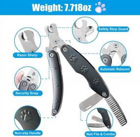 img 1 attached to Quiet, Heavy-Duty Dog Nail Trimmer For Anxious And Sensitive Dogs: Precision Clippers For All Breeds And Sizes