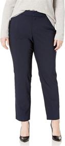 img 4 attached to Gloria Vanderbilt Womens Straight Trouser Women's Clothing ~ Suiting & Blazers