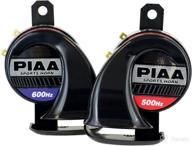 🚗 upgrade your vehicle's horn with the piaa 85112 twin tone sports horn - black logo
