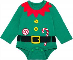 img 3 attached to Festive Holiday Cheer: Shop Our Baby Elf Christmas Outfit Set For Boys And Girls