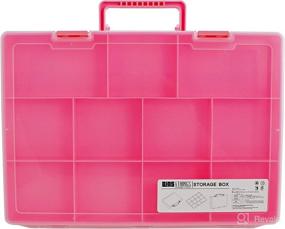 img 1 attached to Ultimate LOL Dolls, Shopkins, Calico Critters and LPS Figures Toy Storage Organizer and Display Case - Convenient Portable Box with Carrying Handle by Bins & Things