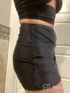 img 1 attached to Embrace Elegance And Comfort With GRAPENT Women'S High Waist Tulip Hem Swim Skirt review by Leonard Babers