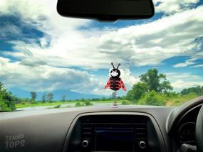 img 2 attached to Lucky Ladybug Car Antenna Topper - Cute 🐞 Dashboard Accessory & Auto Mirror Dangler for Enhanced SEO