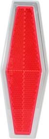 img 2 attached to 🚛 Enhance Safety with Grand General Red Diamond Stick-On Reflector for Trucks, Trailers, and Buses