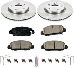 img 2 attached to 🚗 Power Stop KOE6515 Autospecialty Front Brake Kit - OE Brake Rotors & Ceramic Brake Pads