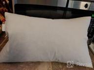 img 1 attached to Set Of 2 Navy Feather Euro Pillows - 26X26 Inches, Perfect For Bed And Couch Decor By Puredown® review by Rick Turner