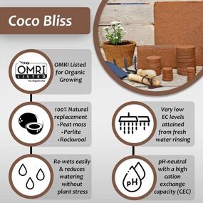 img 3 attached to Organic Coco Bliss - Low EC And PH Coconut Coir Pith For Healthy Plants And Gardens - OMRI Listed Potting Soil Substrate With 100% Natural Coconut Fibers (10 Blocks, 650 Grams)