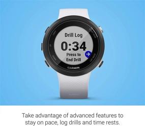 img 2 attached to Garmin Swim 2 GPS Swimming Smartwatch With Wearable4U Power Pack Bundle (Whitestone)