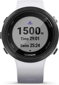 img 3 attached to Garmin Swim 2 GPS Swimming Smartwatch With Wearable4U Power Pack Bundle (Whitestone)