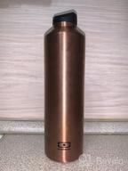 img 1 attached to monbento MB Steel Black Onyx Insulated Water Bottle: Leak-Proof & 17 Oz Stainless Steel Bottle review by Yusri Ary ᠌