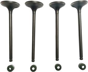 img 4 attached to JINFANNIBI Cylinder Head Intake and Exhaust Valve Kit for Sportrax 400 TRX400EX TRX400X XR400 XR400R 2x4 1996-2014 - 14711-KCY-670 14721-KCY-670 Compatible