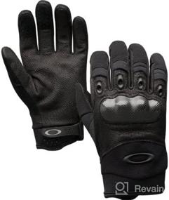 img 3 attached to 🧤 Oakley Factory Pilot Leather Palm Gloves - Black: Ultimate Protection for Motorcycles, Mountain Bikes & BMX