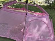 img 1 attached to Pink Pop Up Play Tent For Kids | Indoor/Outdoor Playhouse | Camping And Playpen Fun | Alvantor 7'X7'X44"H Patent review by Brian Shakey