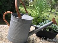 img 1 attached to 1.3 Gallon Metal Watering Can With Removable Spout - Decorative Farmhouse Plant Watering Can For Indoor And Outdoor - Perfect Christmas Gift & Decoration review by Rebecca Bright