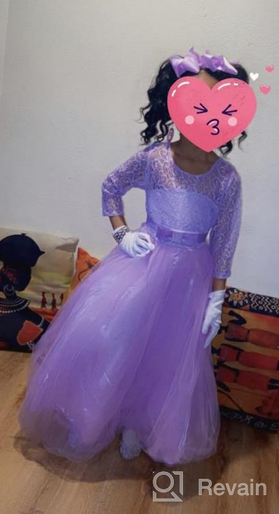 img 1 attached to Stunning NNJXD Girls Princess Pageant Dress: Perfect for Prom, Weddings & Flower Parties! review by Stephanie Bourque