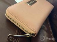 img 1 attached to Women'S Calfskin Leather RFID Blocking Zip Around Wallet - Black review by Adrian Ojeda