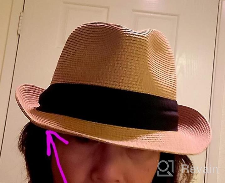 img 1 attached to Stay Stylish And Protected In The Sun With FURTALK Fedora Straw Sun Hat - UPF 50+ review by Jana Bramlage
