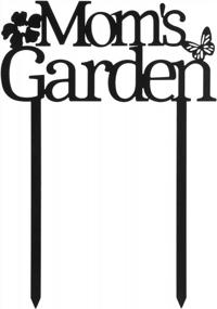 img 4 attached to Gardener Mom Birthday Outdoor Metal Yard Stake Decor 16 Inch Garden Sign Art Decoration