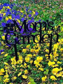 img 2 attached to Gardener Mom Birthday Outdoor Metal Yard Stake Decor 16 Inch Garden Sign Art Decoration