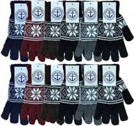 wholesale brushed interior stretchy assorted men's accessories : gloves & mittens logo