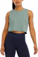 свободные укороченные топы без рукавов для женщин — идеальные рубашки для тренировок и йоги с открытыми боками и укороченным дизайном мышц для занятий в тренажерном зале от hioiniey логотип