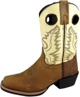 👢 boys' western square toe boots - smoky mountain shoes логотип