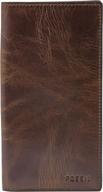 👜 премиальный коричневый кожаный кошелек для руководителей от fossil: вечно стильный аксессуар для изысканных профессионалов логотип