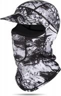 uv protection balaclava ski mask for men & women - windproof full face neck gaiter bandana scarf for cycling skiing logo