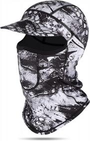 img 4 attached to Балаклава с защитой от ультрафиолетового излучения, лыжная маска для мужчин и женщин, ветрозащитный шарф-бандана с полным лицом и шеей, шарф для катания на лыжах