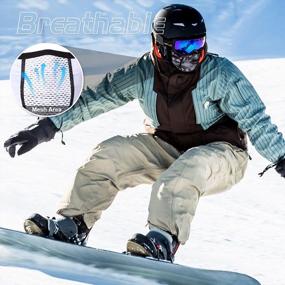 img 3 attached to Балаклава с защитой от ультрафиолетового излучения, лыжная маска для мужчин и женщин, ветрозащитный шарф-бандана с полным лицом и шеей, шарф для катания на лыжах