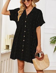 img 3 attached to Button-Down Beach Shirt Dress Cover Up For Women'S Swimwear By Bsubseach