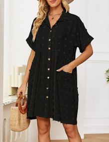 img 2 attached to Button-Down Beach Shirt Dress Cover Up For Women'S Swimwear By Bsubseach