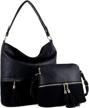 large hardware single strap leather women's handbags & wallets via hobo bags logo