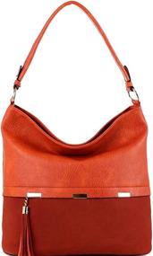 img 2 attached to Large Hardware Single Strap Leather Women's Handbags & Wallets via Hobo Bags