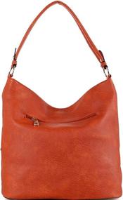 img 1 attached to Large Hardware Single Strap Leather Women's Handbags & Wallets via Hobo Bags