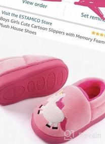 img 5 attached to 👣 Durable Cartoon Toddler Slippers: Cute Boys' Shoes for Cozy Indoor Adventures