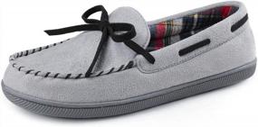 img 4 attached to Light Grey RockDove Women'S Emily Moccasin Slipper - Size 8 US - Ideal For Indoor And Outdoor Wear