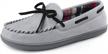 light grey rockdove women's emily moccasin slipper - size 8 us - ideal for indoor and outdoor wear logo