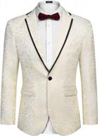 подчеркните свой стиль в мужском пиджаке с цветочной вышивкой coofandy для свадеб и вечеринок логотип