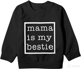 img 4 attached to 👶 Toddler Baby Girls Boys Pullover Sweatshirt: Casual Long Sleeve Sweater Blouse for Fall Winter Clothes