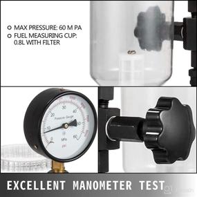 img 2 attached to 💨 Mophorn 400Bar 6000PSI Diesel Fuel Injector Tester with Dual Scale Gauge for Effective Nozzle Pressure Adjustment and Pop Pressure Testing