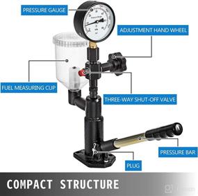 img 1 attached to 💨 Mophorn 400Bar 6000PSI Diesel Fuel Injector Tester with Dual Scale Gauge for Effective Nozzle Pressure Adjustment and Pop Pressure Testing