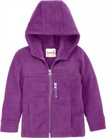 img 3 attached to Cozy Zip Up Hoodie Fleece Jacket For Toddler Boys And Girls By Snonook