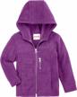 cozy zip up hoodie fleece jacket for toddler boys and girls by snonook logo