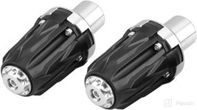 img 3 attached to KIMISS 1 * Pair Of Universal Motorcycle Anti-Crash Frame Sliders Protectors(Silver)