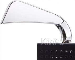 img 3 attached to Enhance Your Ride With KiWAV Axe Style Chrome Mirrors With LED Turn Signals For Motorcycles